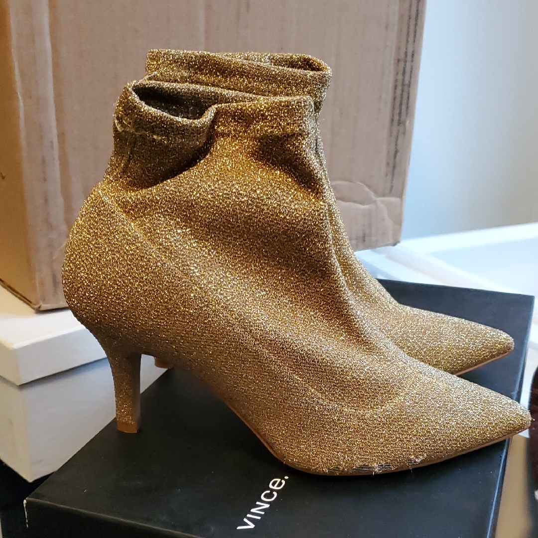 Gold Ankle Boots For Women